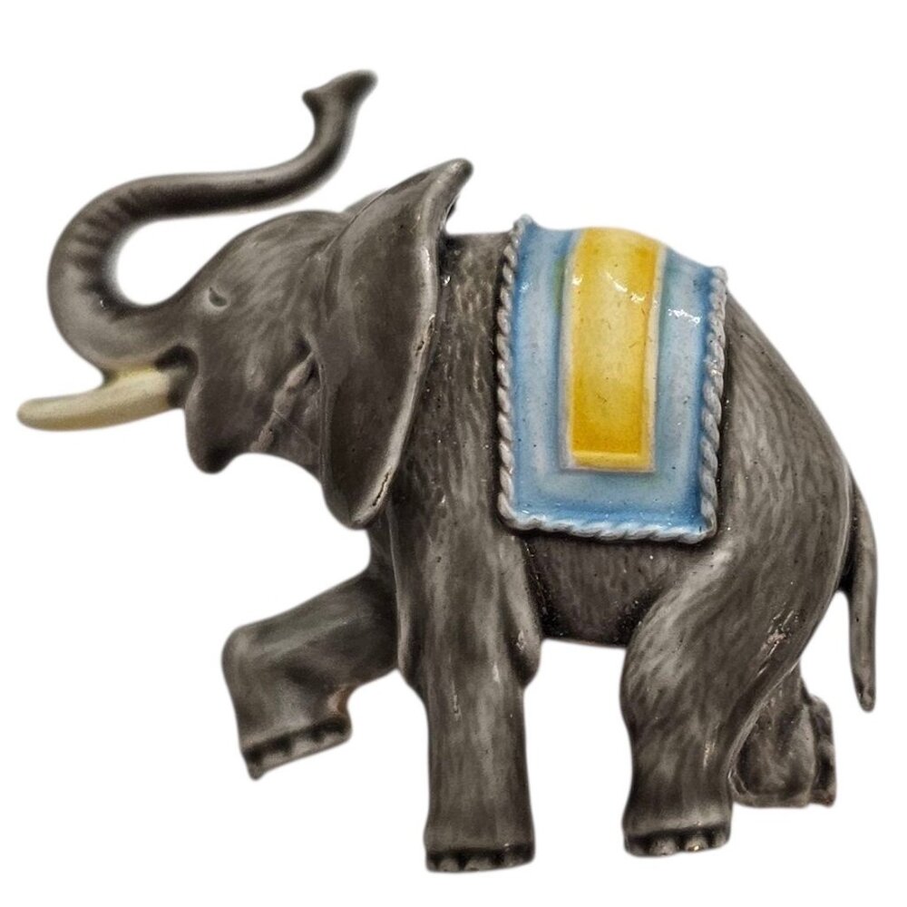 Original By Robert Elephant Brooch Enamel Pin Signed